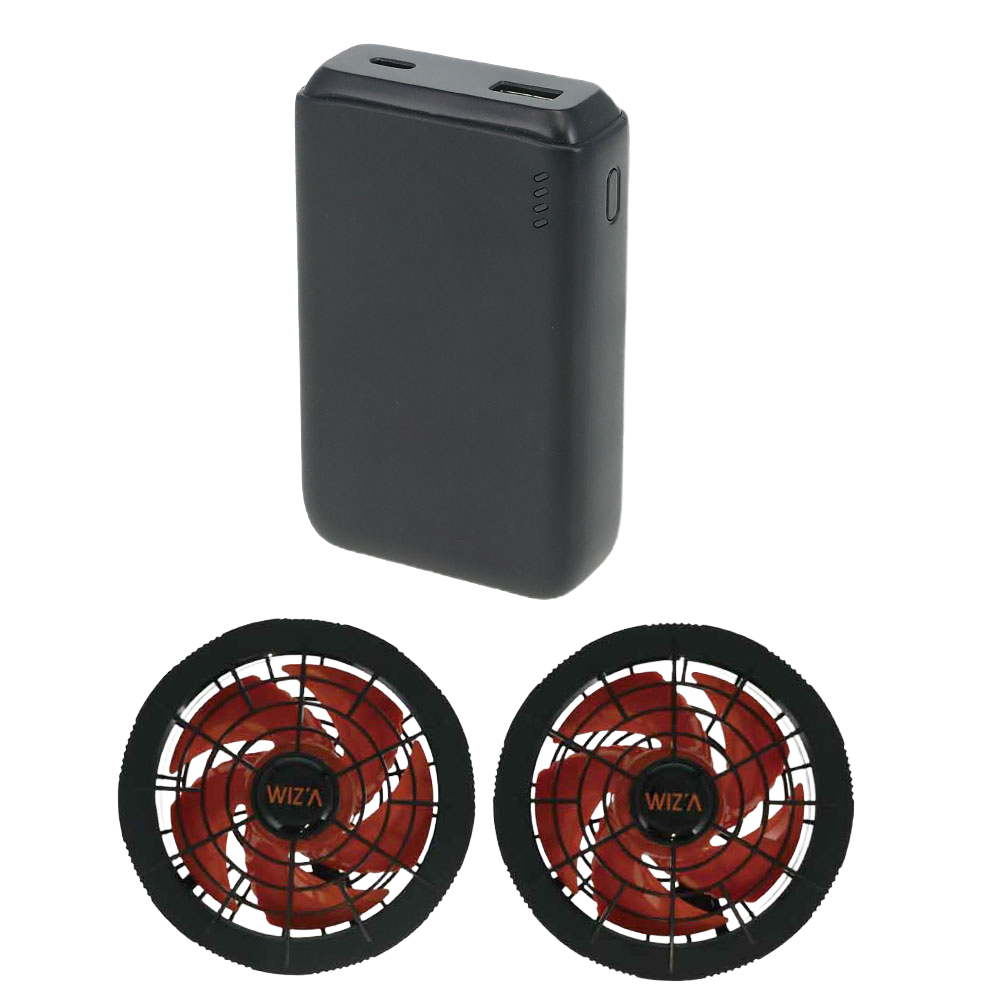 バッテリーとファン