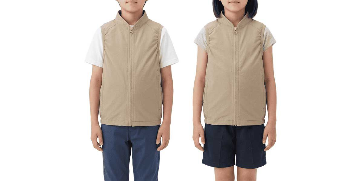 子供空調ウェア前