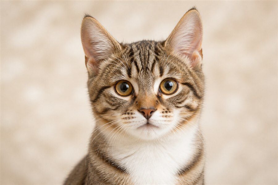 茶色のキジトラ猫