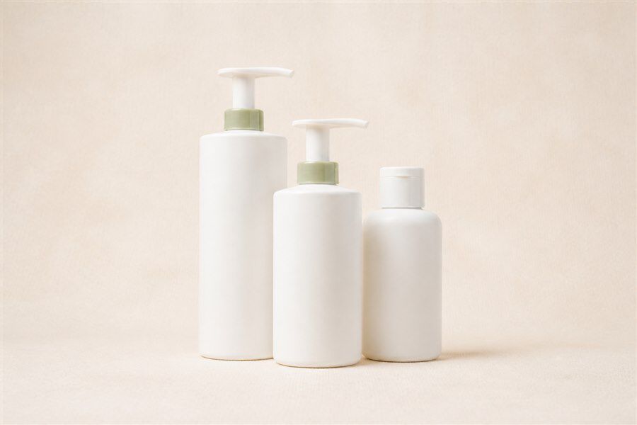 白いペットケア用品のボトル