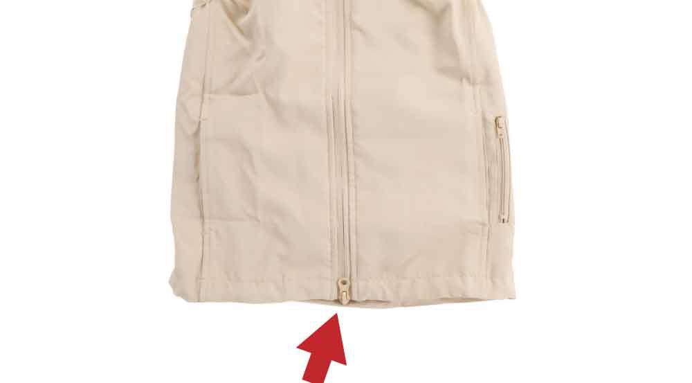 Wファスナー仕様