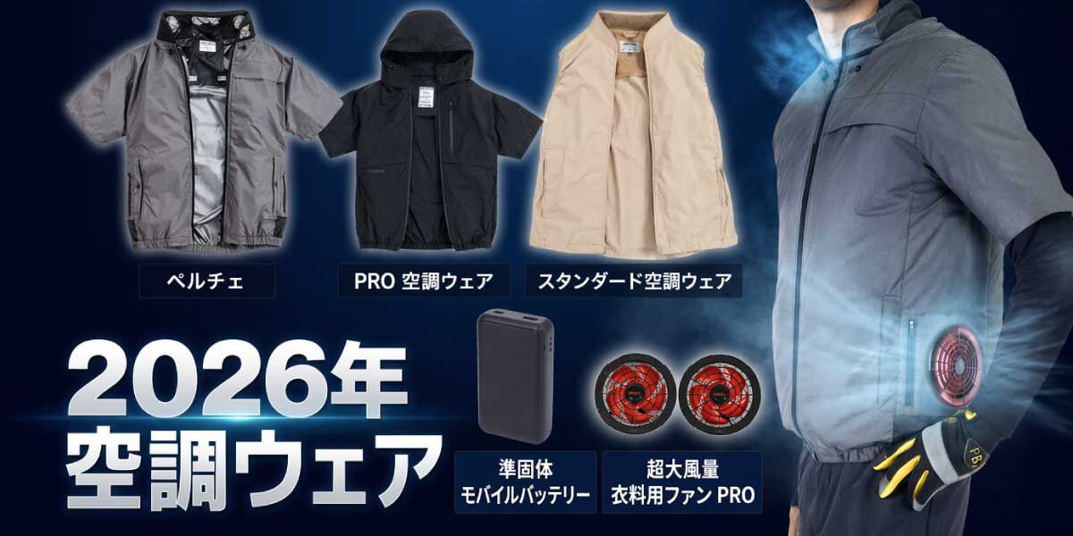 2026年空調ウェア特集