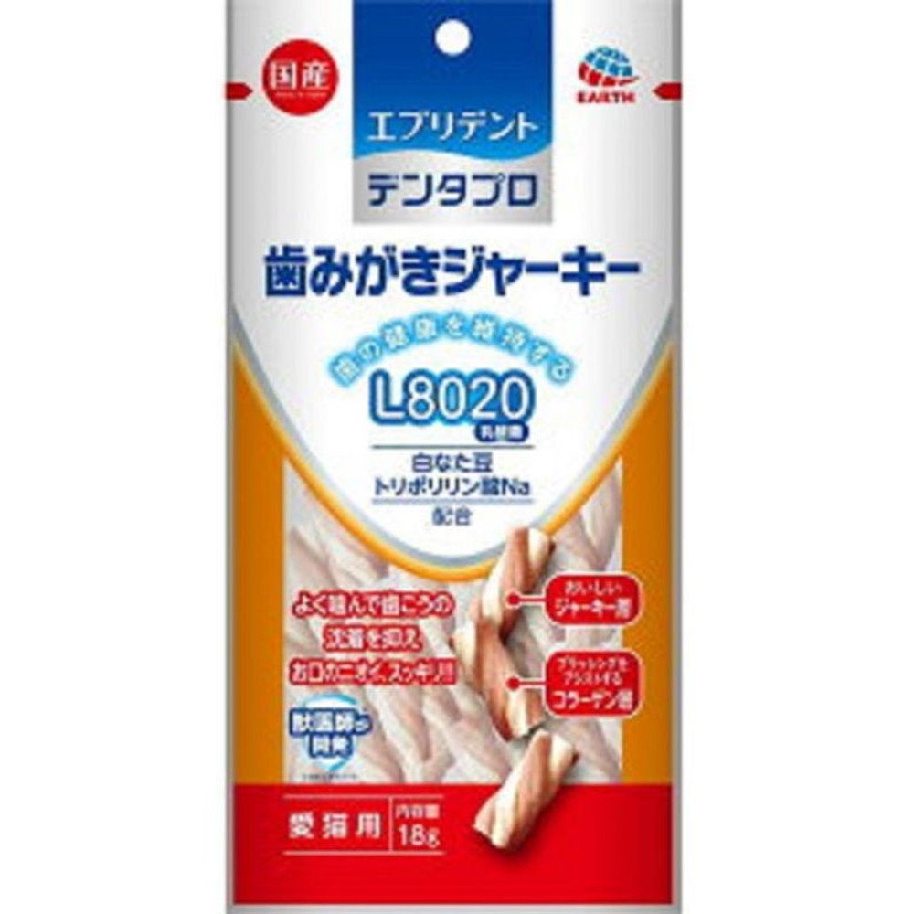 アース 歯みがきジャーキー 愛猫用 18g, -, 18g