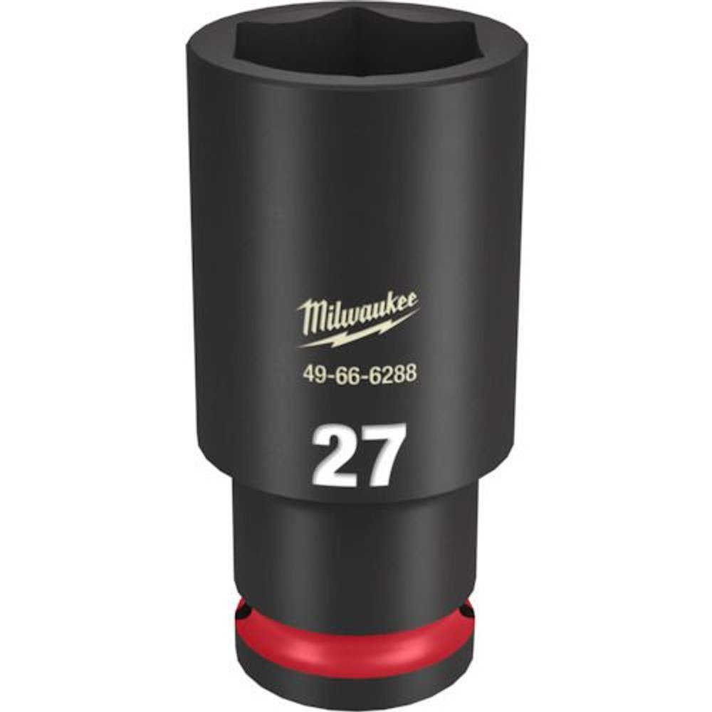 milwaukee SHOCKWAVE IMPACT DUTY ディープインパクトソケット 1/2インチ(12.7mm)角 27mm, 49-66-6288, 27mm