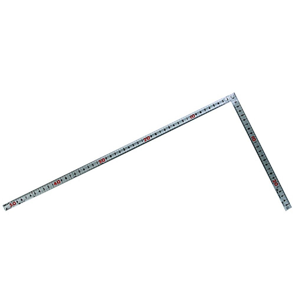 曲尺同厚 シルバー 50cm表裏同目 名作 JIS, シルバー, 50cm