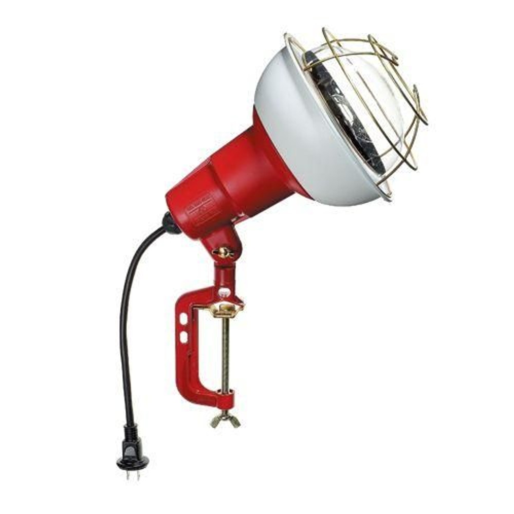 ハタヤ 防雨型作業灯 投光器 リフレクターランプ RC-500, 赤, 500W