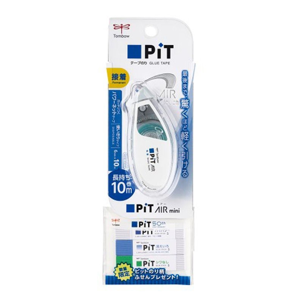 トンボ　テープのり　ピットエアーミニ, スタンダード, 6mm