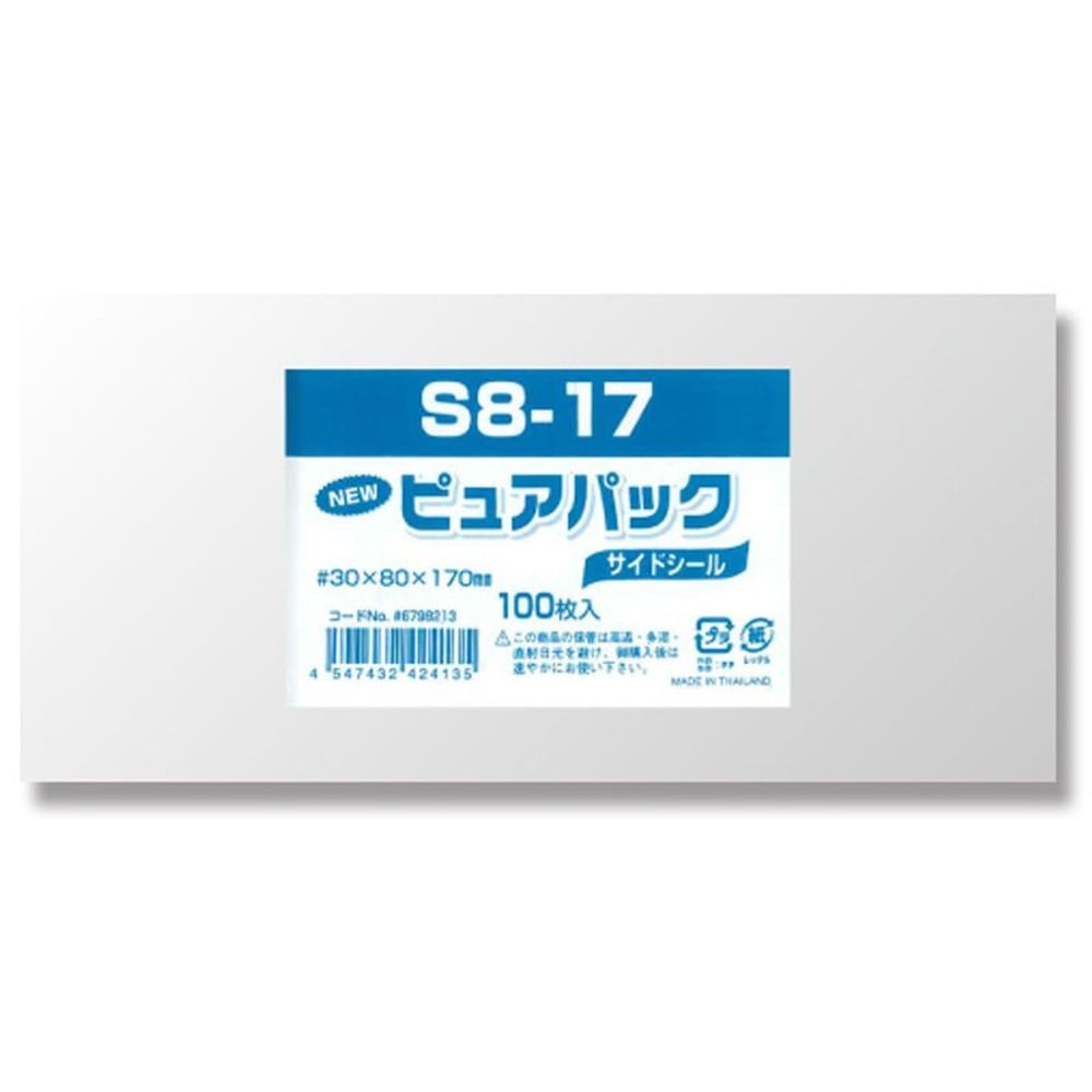 ＯＰＰ袋　ピュアパック, 透明（40&times;80）, 40&times;80mm