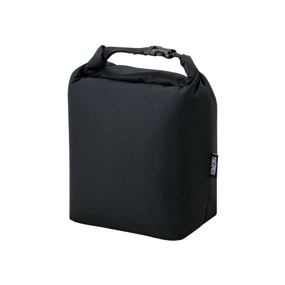 サーモス　保冷ロールトップバッグ　ＲＦＫー００５　ＢＫ, ブラック, 5L