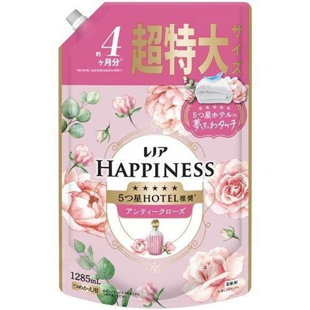 レノアハピネス　夢ふわタッチ　アンティークローズ　詰替超特大　１２８５ｍｌ, アンティークローズ, 1285ml