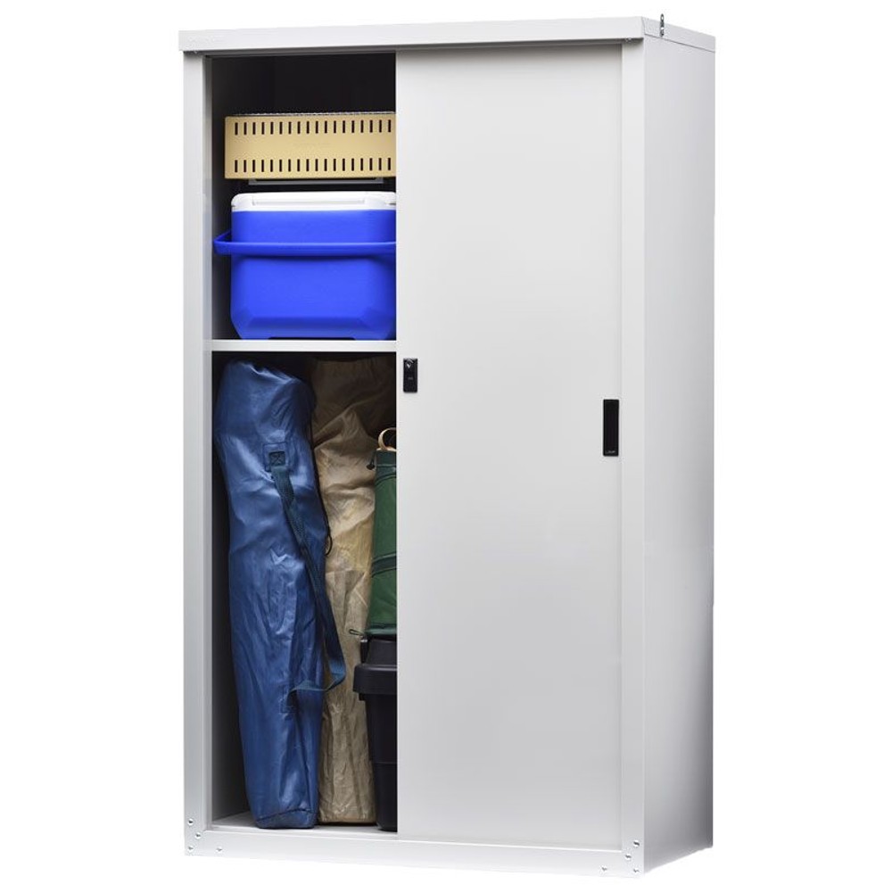 グリーンライフ 家庭用収納庫　ＨＳー153【メーカー直送・代引不可】, ライトグレー, HS-153