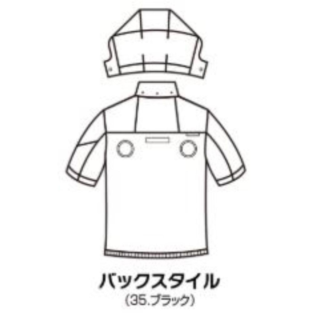 BURTLE AIRCRAFT バートル エアークラフト AC2086 ストームブラック, Sブラック, Mサイズ