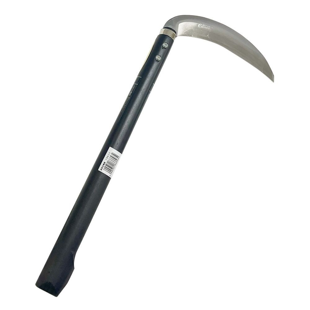 黒無双 薄鎌 クロマックス鋼 １９５ｍｍ やわらかい草刈用, 薄鎌, 幅195mm&times;奥行420mm&times;高さ25mm