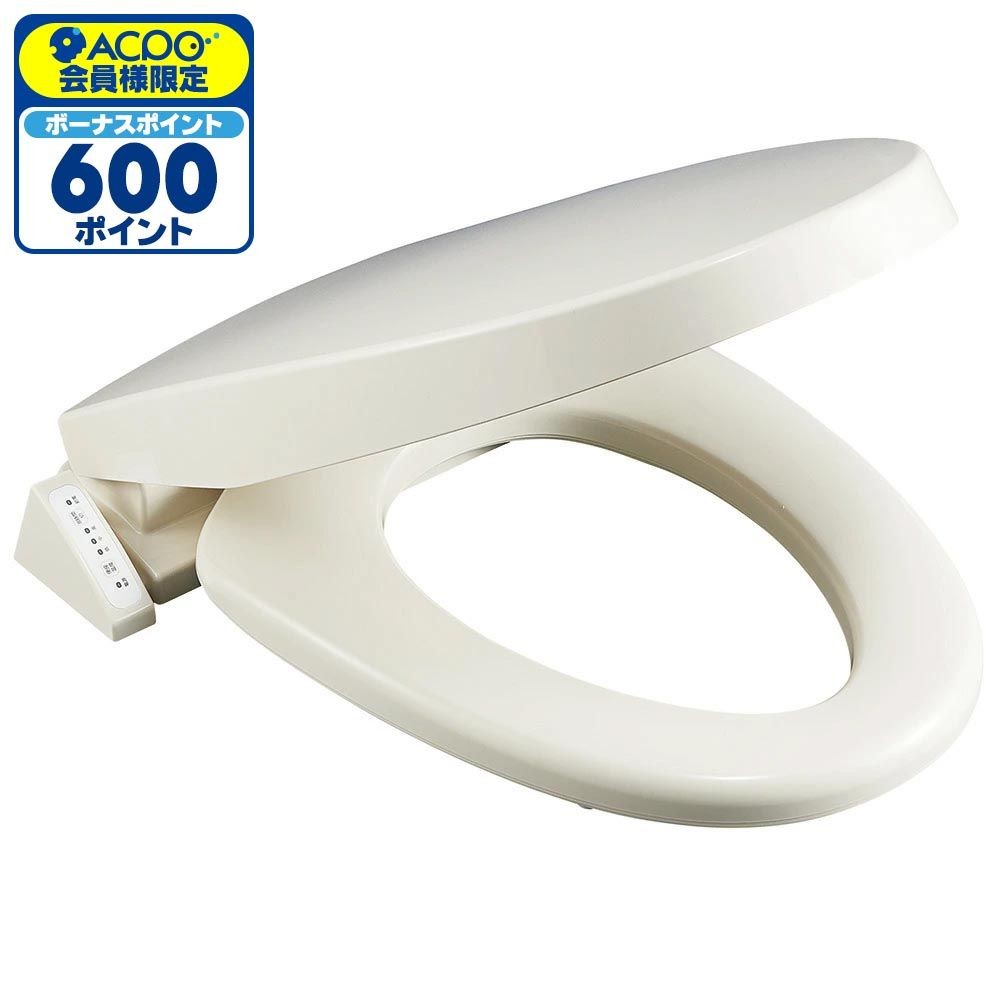 サンエイ SANEI 前丸暖房便座 PW9042-I, アイボリー, 幅398mm&times;奥行511mm&times;高さ92mm