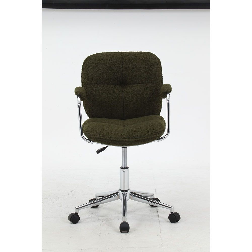 不二貿易 オフィスチェア　ルル　ＫＨ【メーカー直送・代引不可】, カーキ, 幅550mm&times;奥行670mm&times;高さmm
