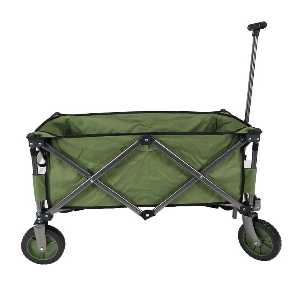 ◆折りたためるキャリーワゴン　オリーブ, オリーブ, 幅490&times;奥行930&times;高さ900