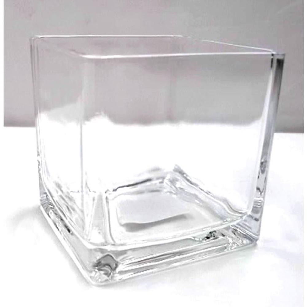 キュートキューブのガラス鉢　6パイ用, クリア, 6パイ用