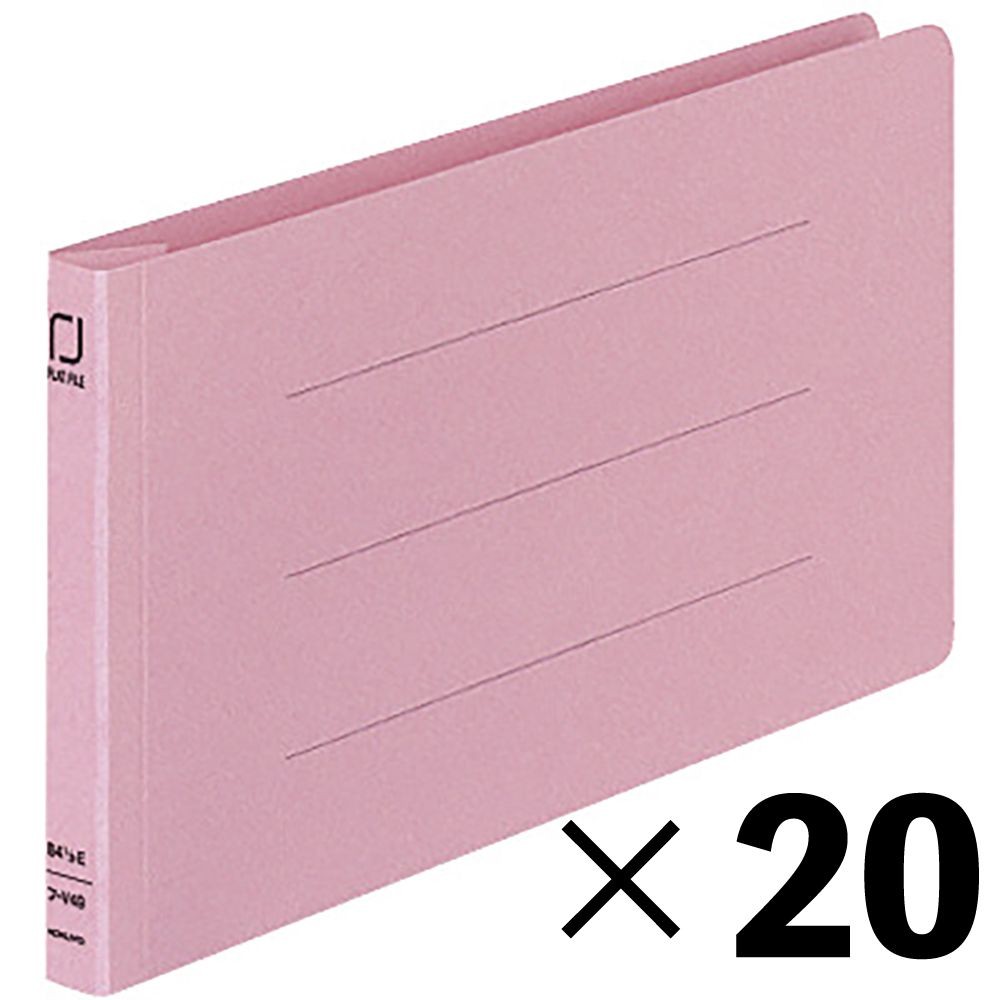 【20冊セット】コクヨ　統一伝票用フラットファイル　ピンク　フーＶ４９Ｐ【メーカー直送・代引不可】, ピンク, B4 1/3-E