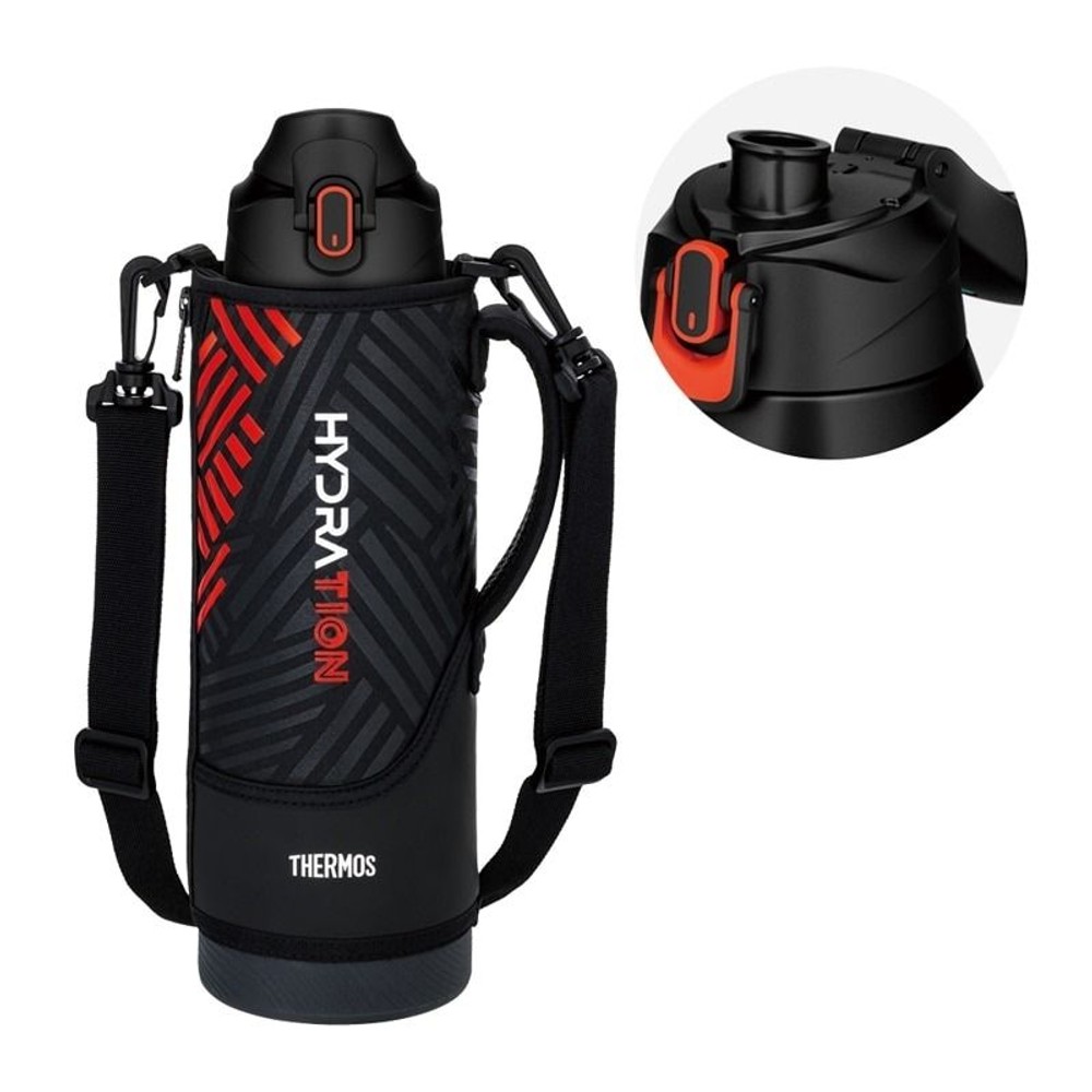 サーモス　真空断熱スポーツボトル ＦＪＳ１５００Ｆ ＢＫＯＲ, ブラックオレンジ, 1.5L