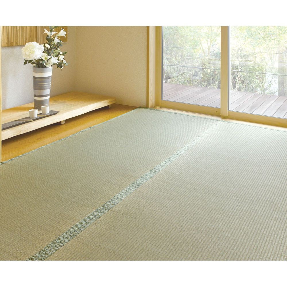 【メーカー直送・代引不可】い草上敷　白山　江戸間