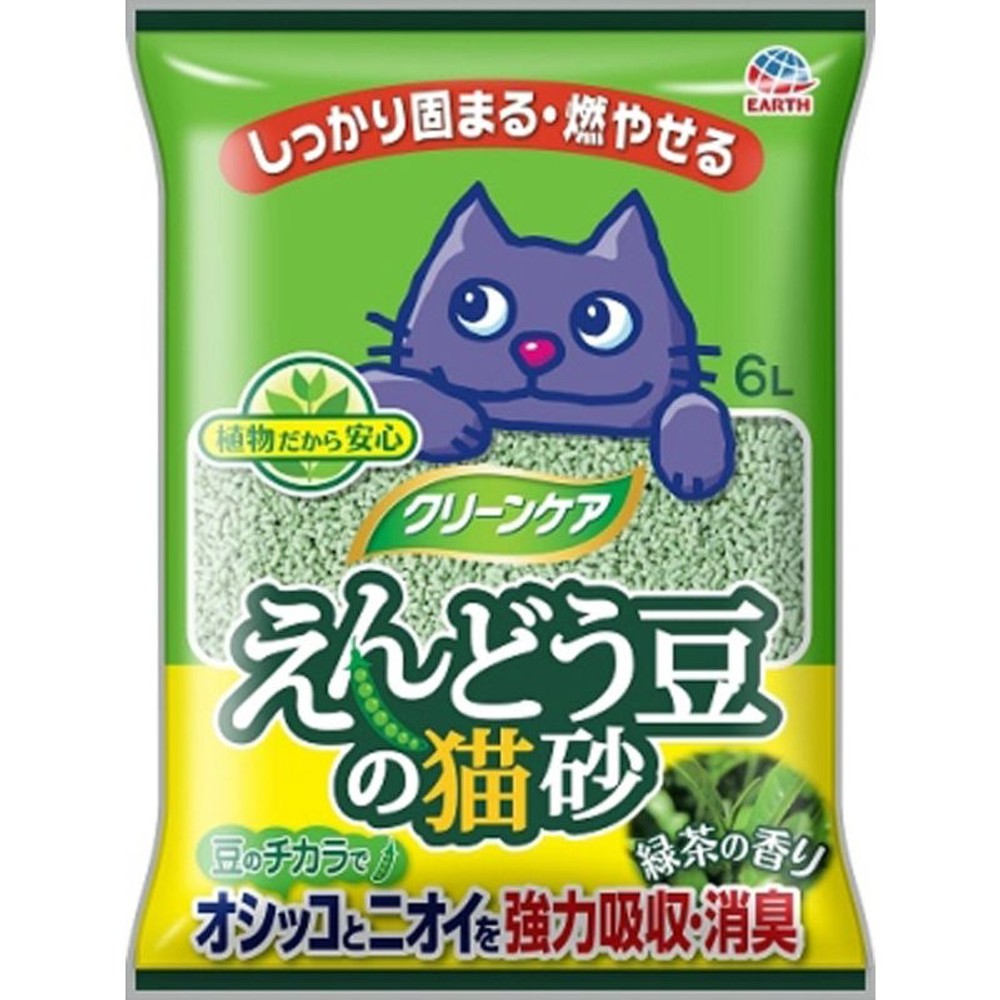 アース　えんどう豆の猫砂緑茶の香り6Ｌ, その他カラー１, その他サイズ１