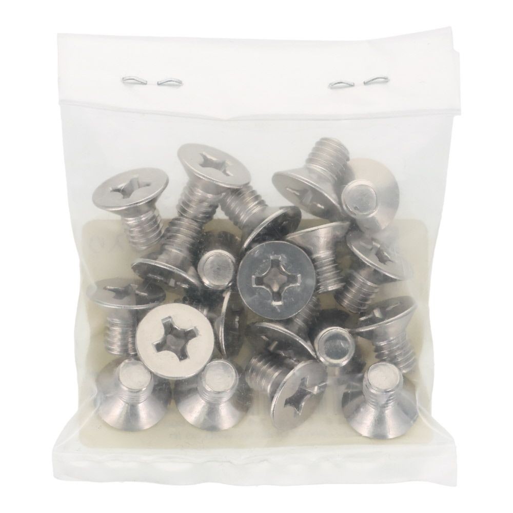 ＯＨＳＡＴＯ　ステンレス　小ねじ　皿　Ｍ６&times;１０　２０入, ステンレス, 20個入り