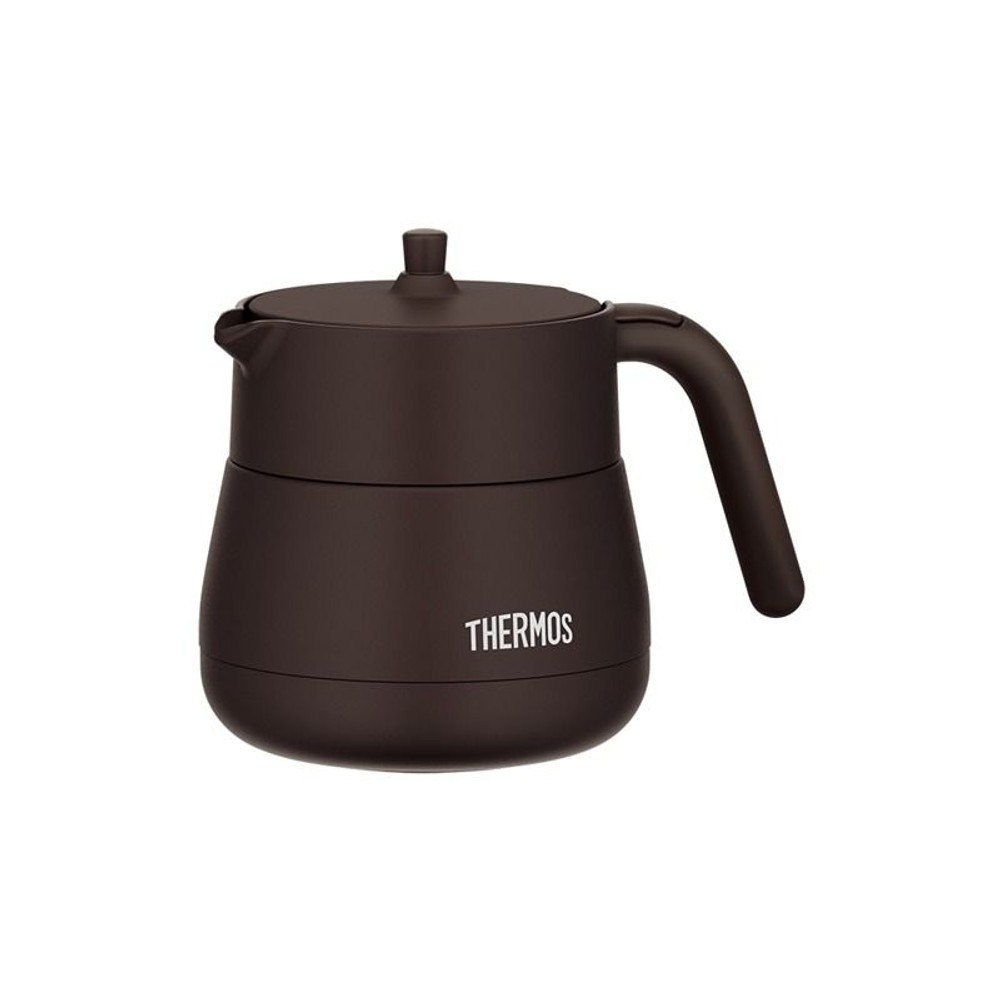 サーモス　真空断熱ティーポット ＴＴＥー４５０ ＢＷ, ブラウン, 450ml 