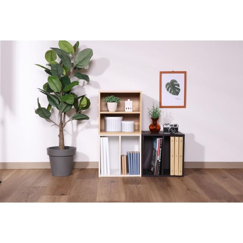 キューブボックス　棚付【メーカー直送 代引不可】, ホワイト, 1段