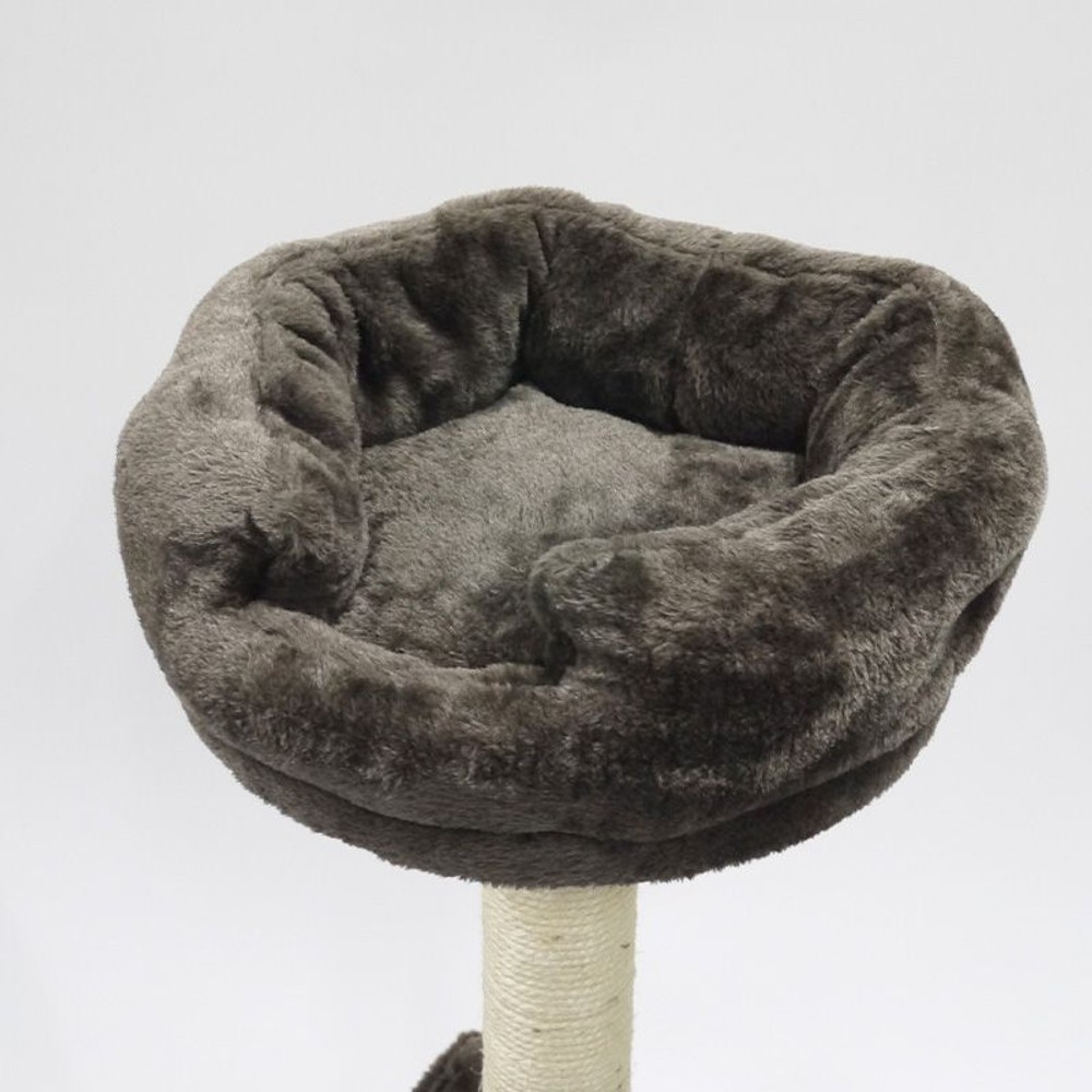 キャットタワー　ソファー付　ブラウン, ブラウン（1段）, 1段