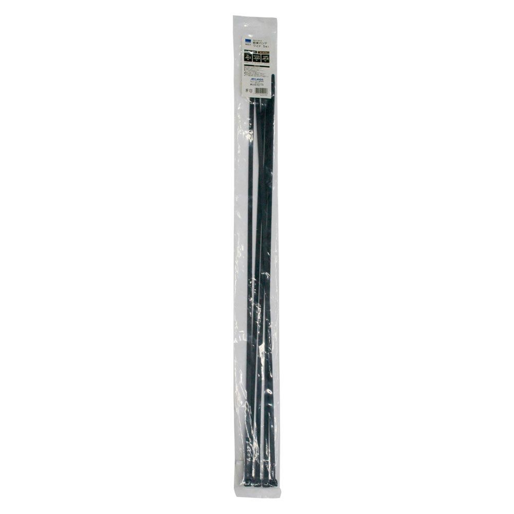 結束バンドワイド　黒８１２ｍｍ&times;５Ｐ, 黒, 812mm