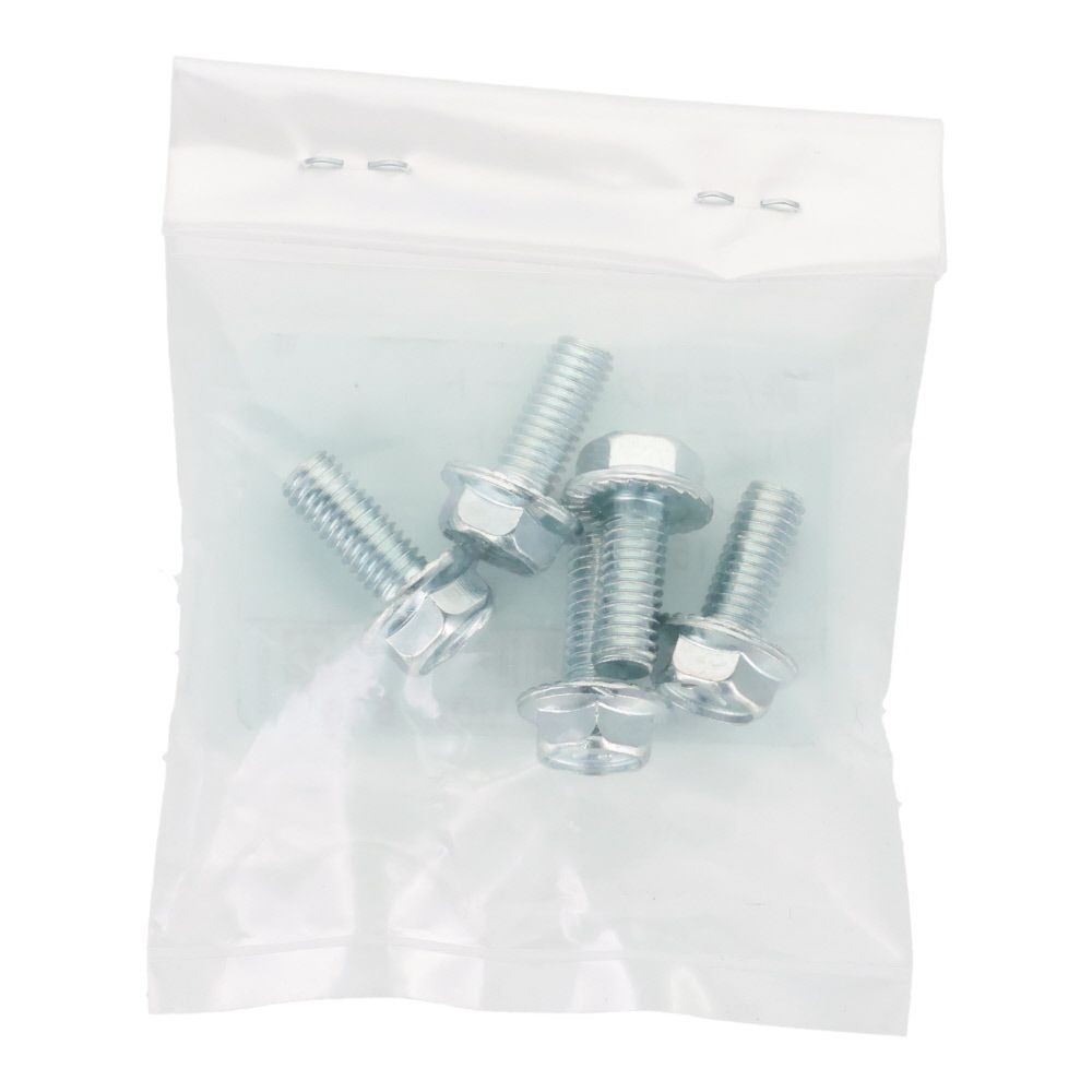 ７Ｔフランジボルト　セレート付き　鉄　三価クロメート　Ｍ６&times;１５　５本入り, ボルト, M6&times;15