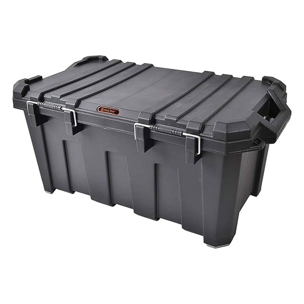 タクティクス コンテナボックス 80L 幅850&times;奥行490&times;高さ390mm, 黒, 85L