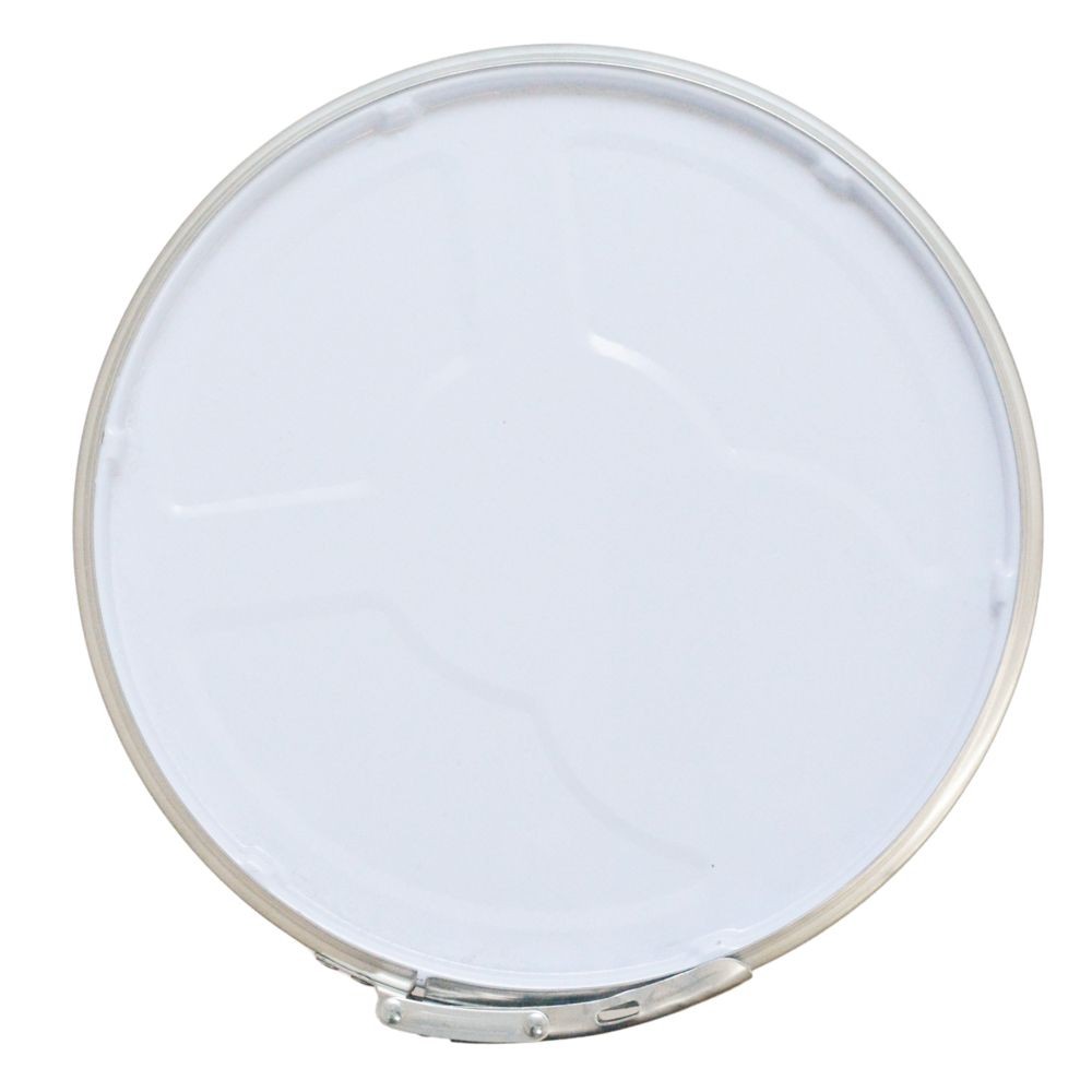 スチールペール缶２０Ｌ　フタ付, 白, 20L