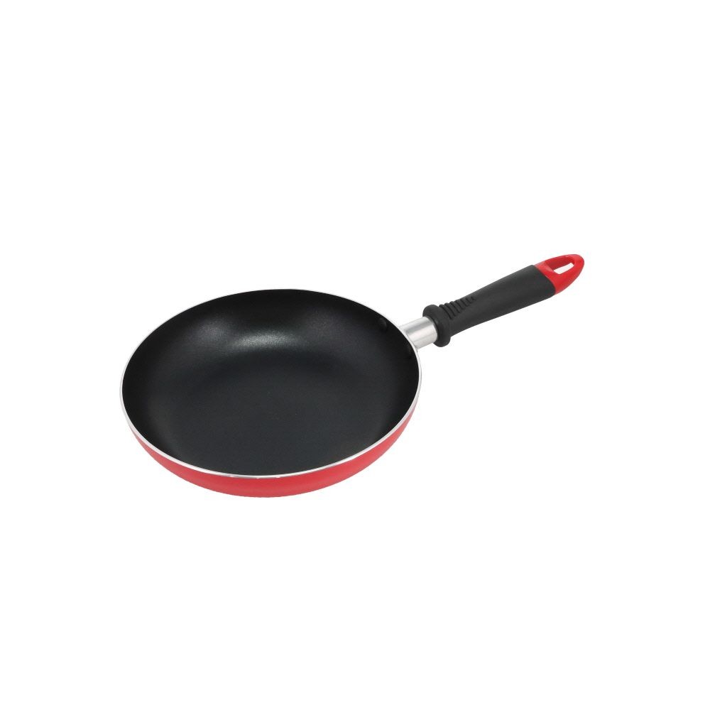ウィザ WIZ'A 内面フッ素加工フライパン　ガス火用　２０ｃｍ, レッド, 20cm