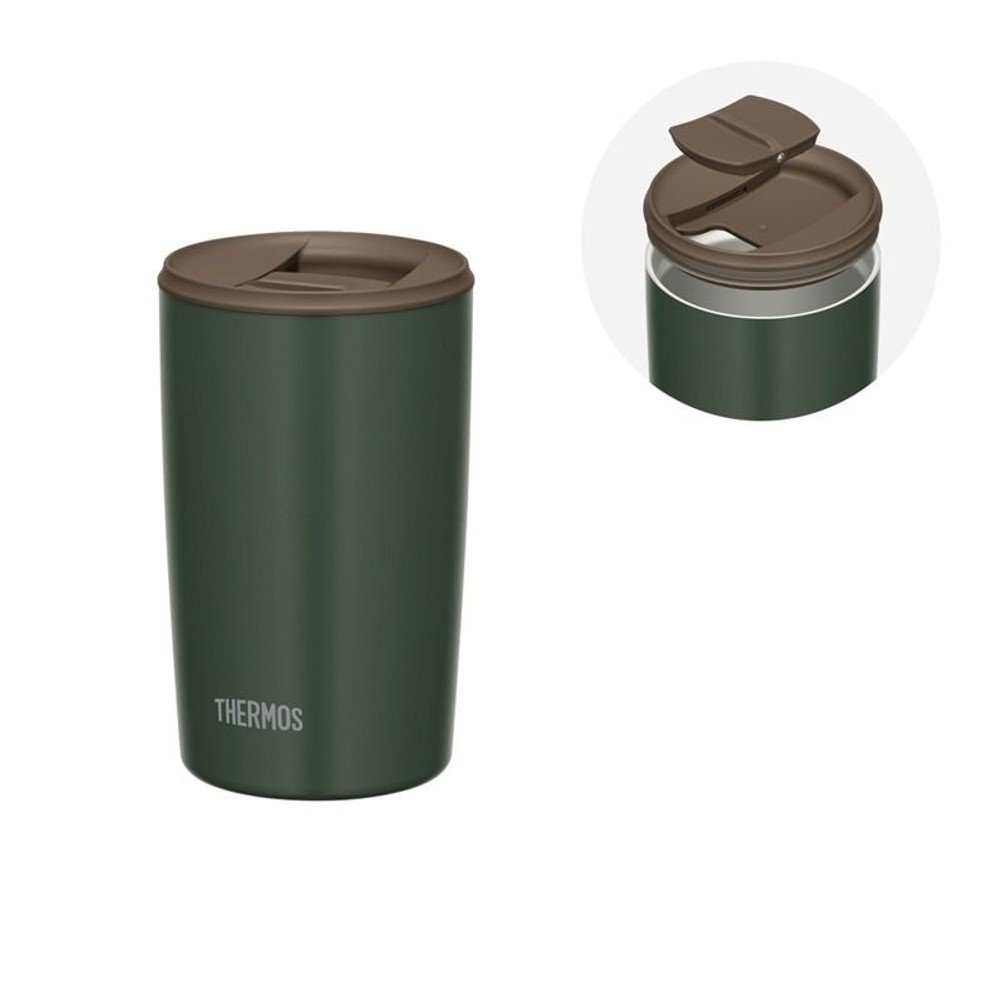 サーモス　真空断熱タンブラー ＪＤＰー４０１ ＦＧ, フォレストグリーン, 400ml