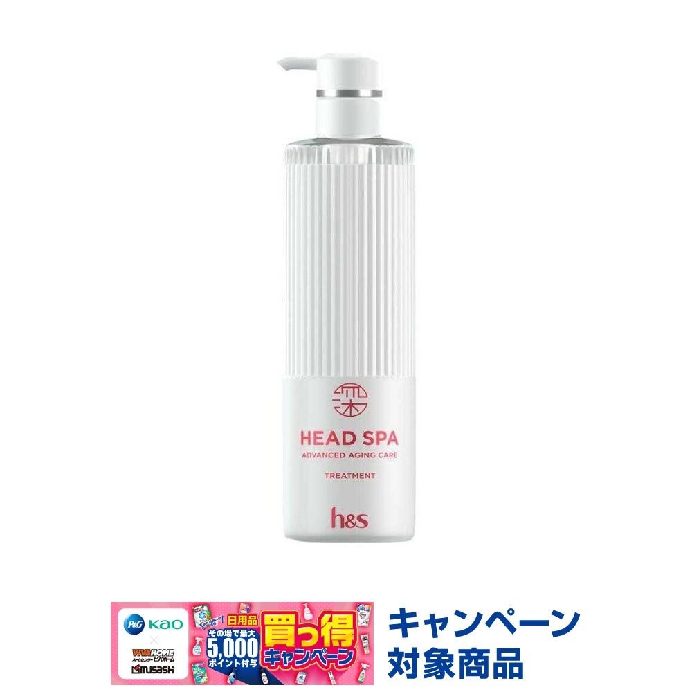 P&G 深ヘッドスパ h&s エイジングケア トリートメント 本体 435g, トリートメント, 435g