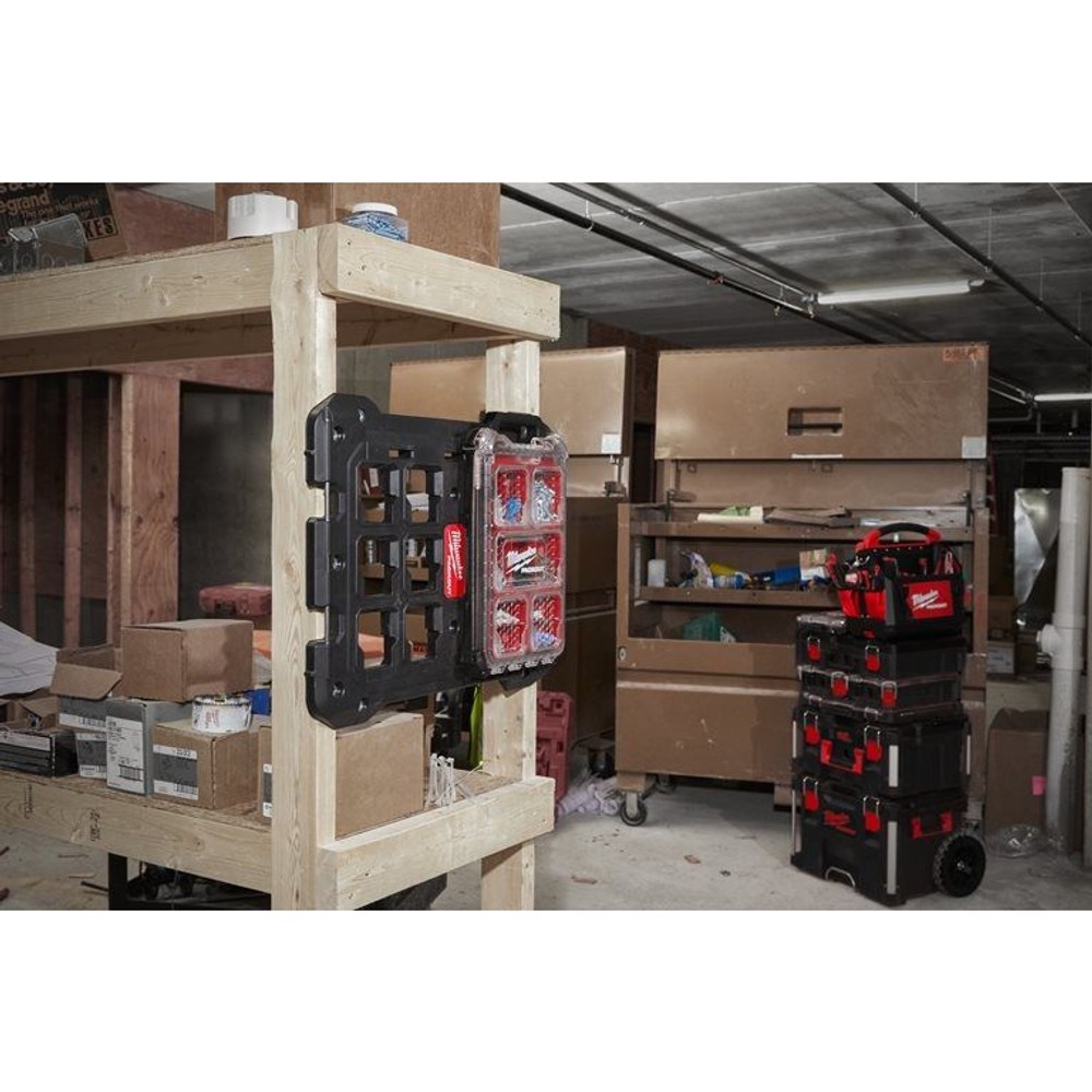 【数量限定】 milwaukee PACKOUT オーガナイザー ブラック Sサイズ, 黒, Sサイズ