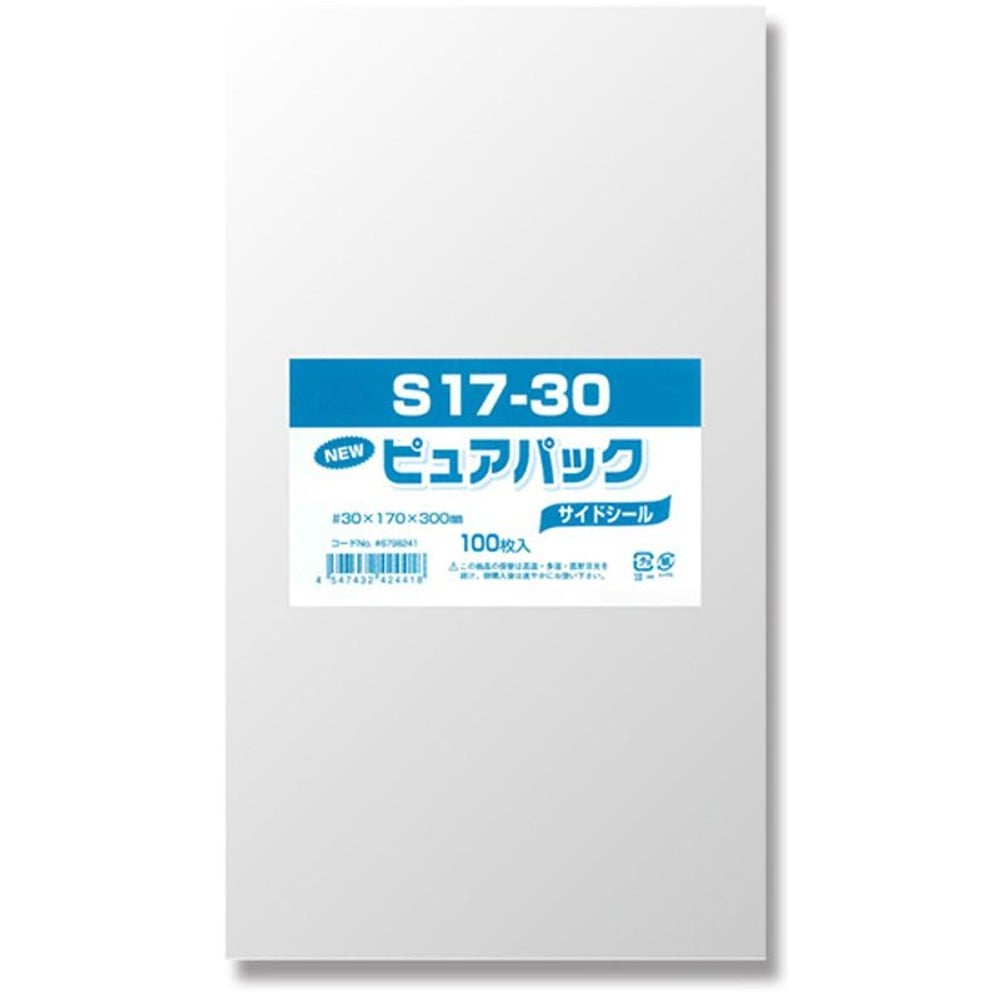 ＯＰＰ袋　ピュアパック, 透明（40&times;80）, 40&times;80mm