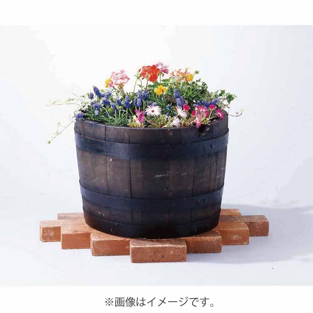 ウイスキー樽プランター　H-60　ブラック　【メーカー直送・代引不可】【北海道・沖縄・離島除く】, ブラック, H-60