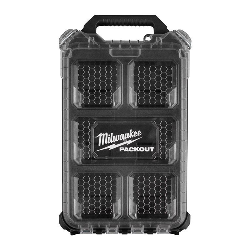 【数量限定】 milwaukee PACKOUT ロープロファイルオーガナイザー ブラック Sサイズ, 黒, Sサイズ