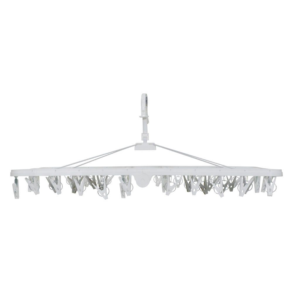 WIZ'A ウィザ 強力フレーム洗濯ハンガー４２ピンチ, ホワイト, 42P