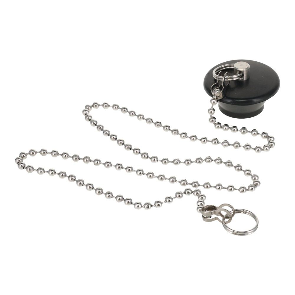 バス用ゴム栓　クサリ付, VH27-28, 約26〜28mm