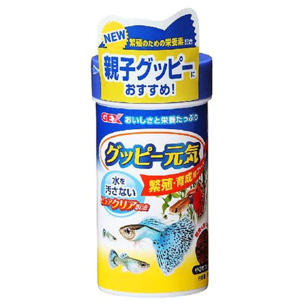 ジェックス　グッピー元気プロバイオ繁殖育成Ｆ52ｇ, 小さめフレークサイズ, 52g