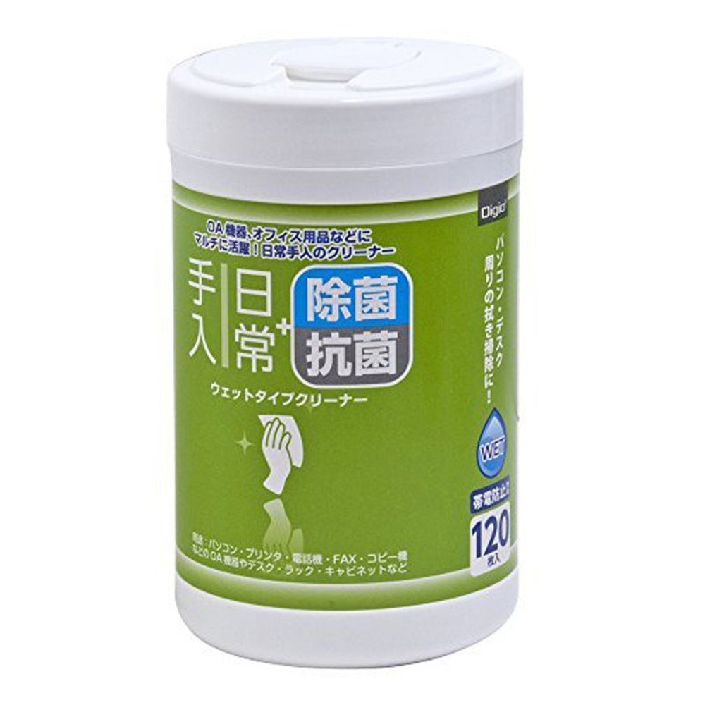 ウェットクリーナー　日常2　ボトル　60枚, ウェットタイプ, 60枚