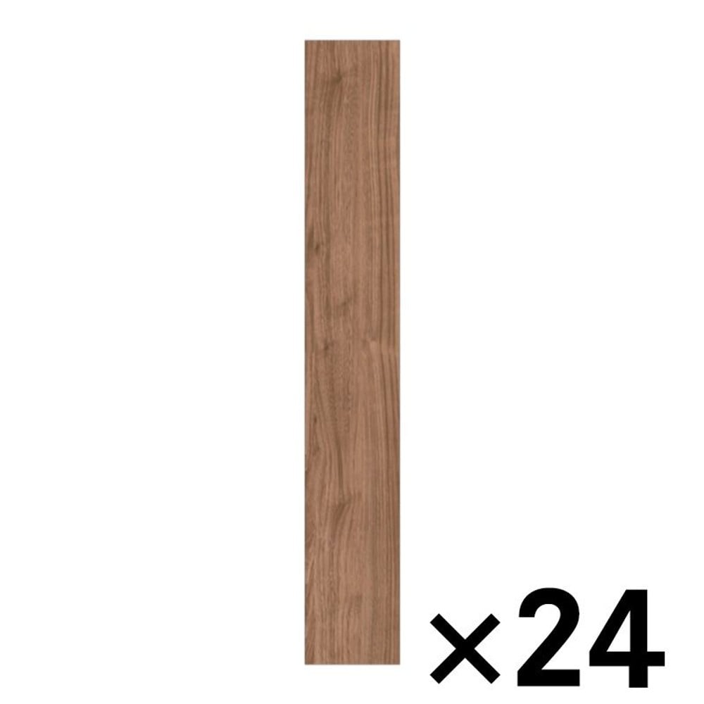 ゆかペタ103　ウォールナットブラウン 約15&times;90ｃｍ &times;24枚セット, ウォールナットブラウン, 約15&times;90ｃｍ