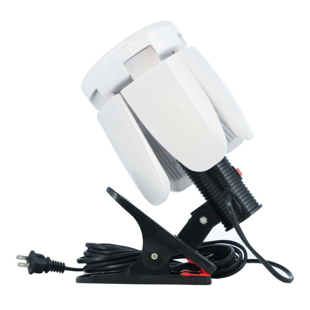 WIZ'A ウィザ　羽根型投光器５枚羽根７２Ｗ　調光調色リモコン付, ホワイト, 8700lm