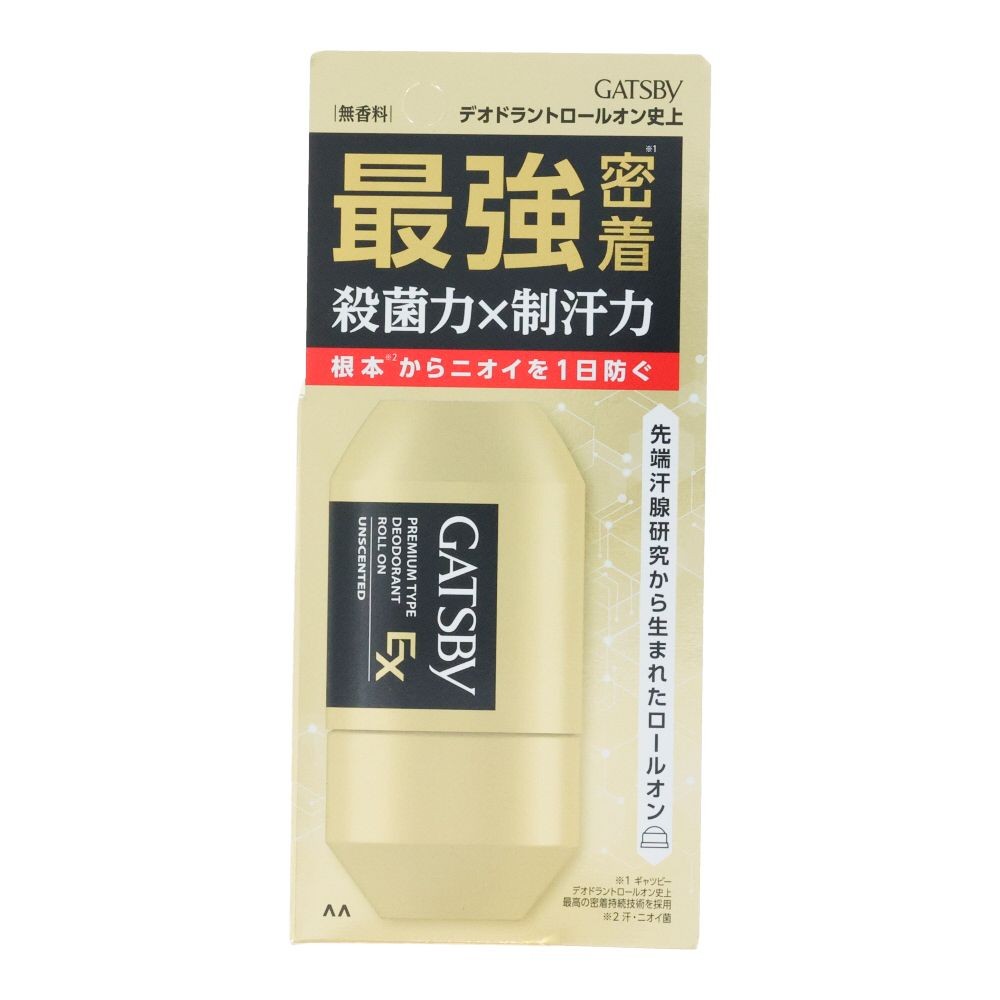 ギャツビー　EXプレミアムタイプ　デオドラントロールオン　無香料　６０ｍｌ, 無香料, 60ml