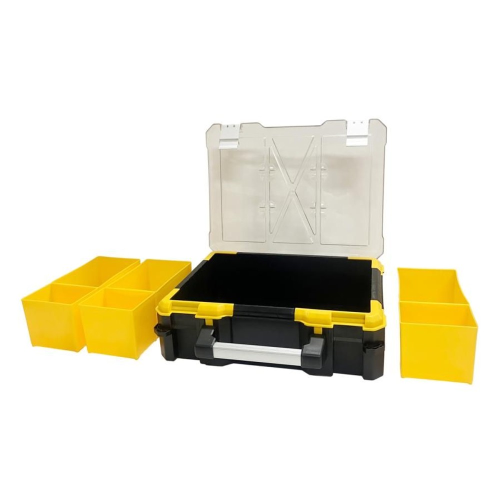 WIZ'A ウィザ パーツボックス 小 WL3086-C, 半透明ケース, 幅380&times;奥行340&times;高さ110mm