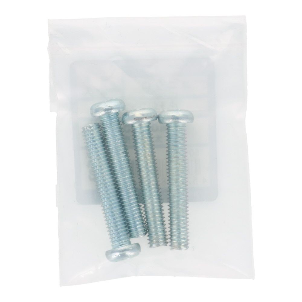 小ねじ　なべ　ユニクロ　Ｍ６&times;３５ｍｍ　４本入, シルバー, M6&times;35mm