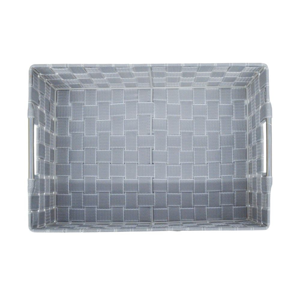 ステンレス取手ＰＰボックス　スクエアＭ横, ネイビー, スクエアM横